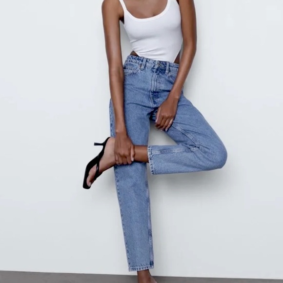 Zara | Jeans | Zara Classic Mom Fit High Rise Jean Sz 2 | Poshmark